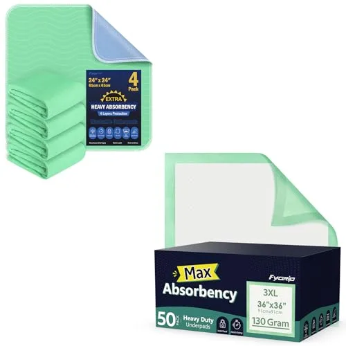 FYGRIP Washable + Disposable Underpads